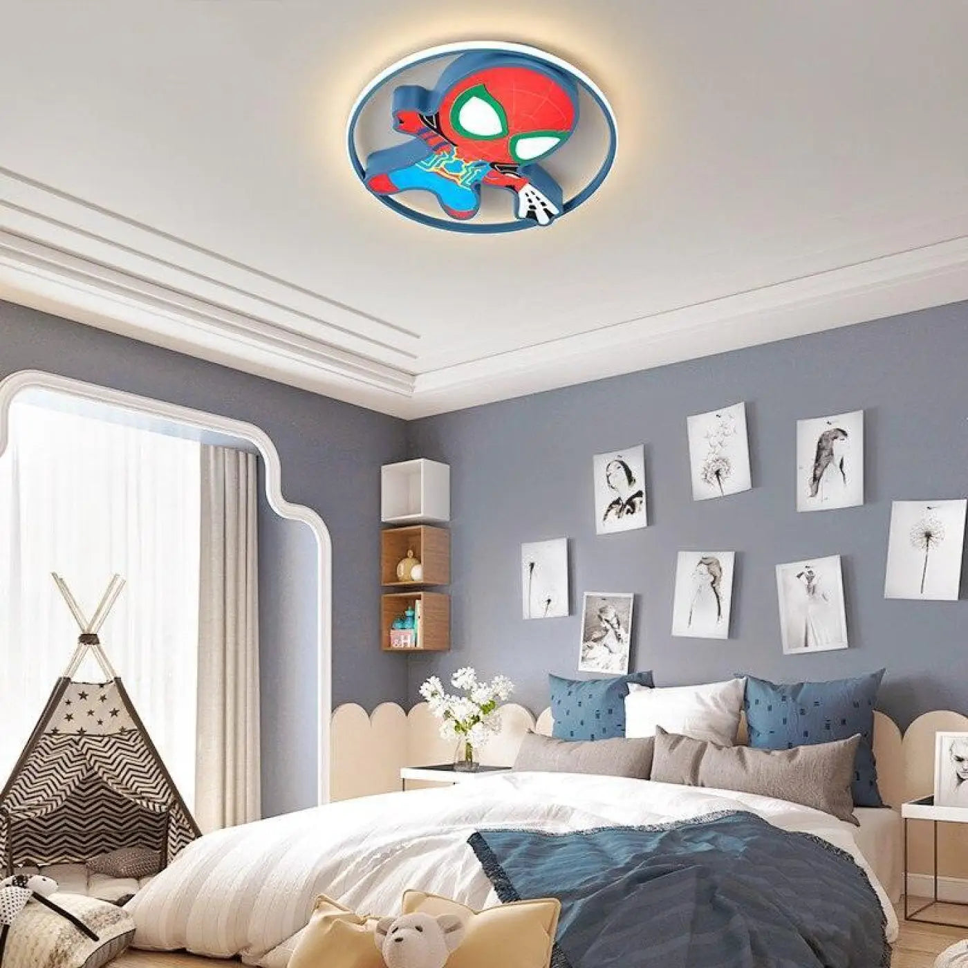 Plafonnier Enfant Super-Héros Chambre LED - Dalumea - vue 2