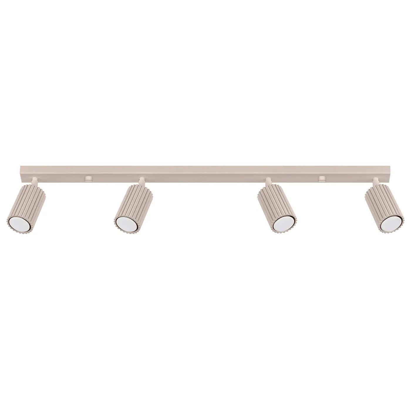 Plafonnier 4 Spots Orientables Barre Taupe - Dalumea - vue 8