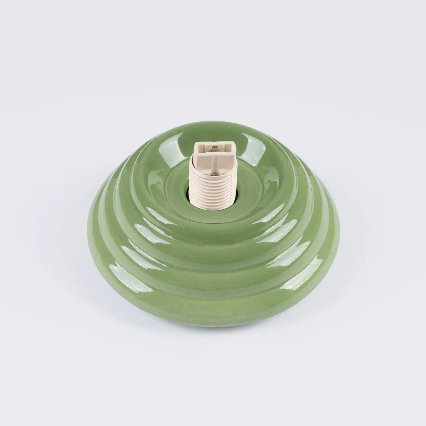 Plafonnier Boule Opaline Vert Céramique - Dalumea - vue 5
