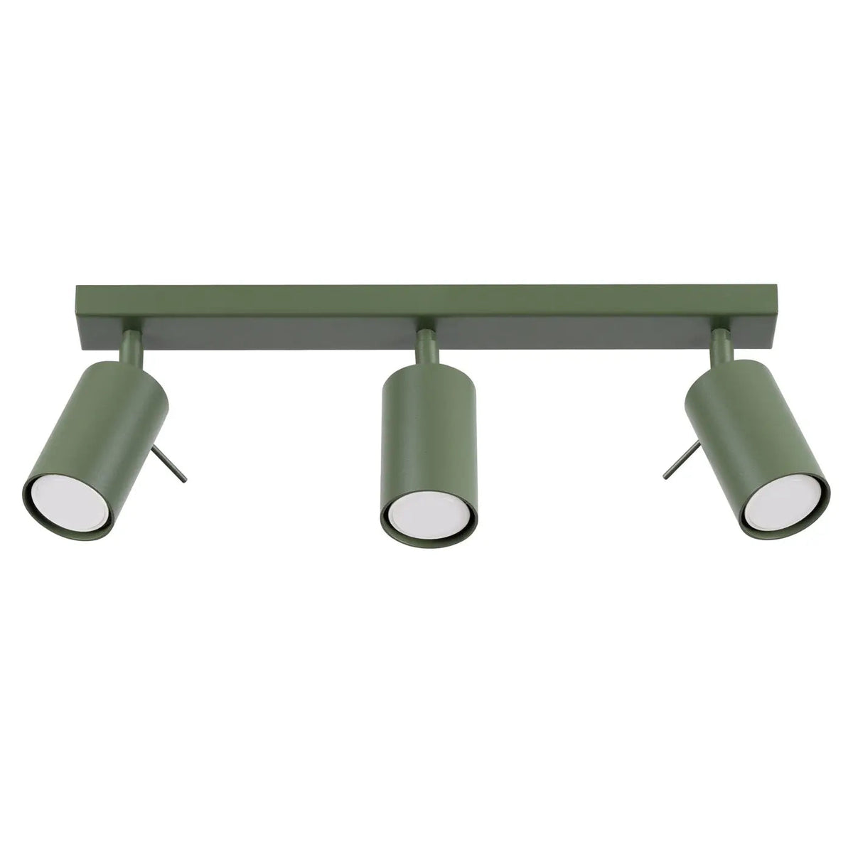 Plafonnier Rail 3 Spots Vert Olive - Dalumea - vue 8