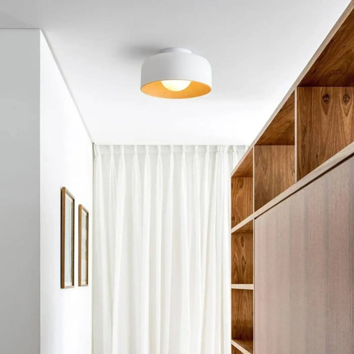 Plafonnier Rond Bois Moderne - Dalumea - vue 5