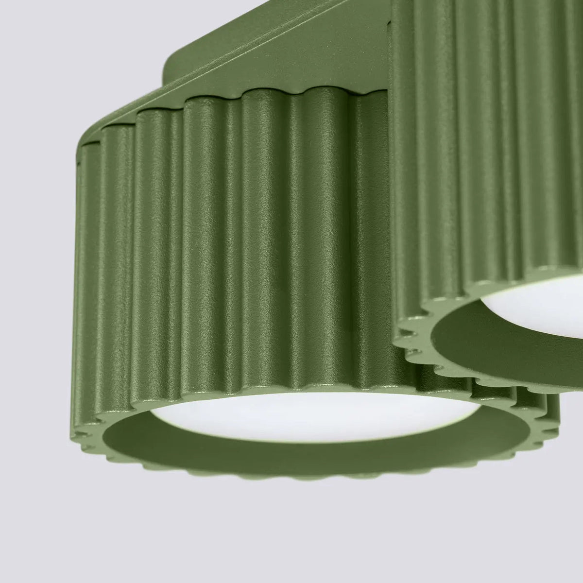 Plafonnier Double Spot Vert Olive - Dalumea - vue 3