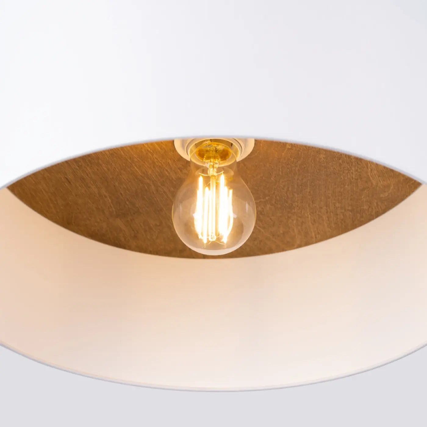 Plafonnier Scandinave Blanc Marron - Dalumea - vue 3