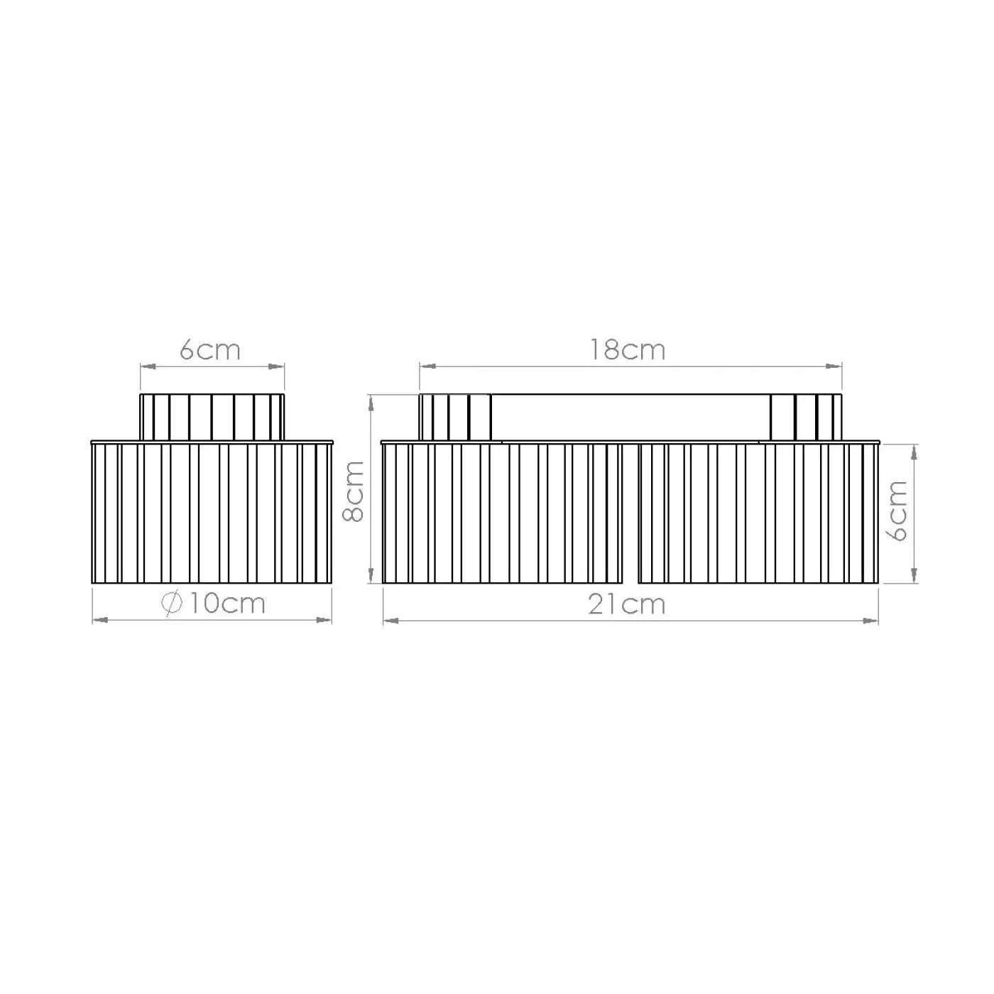 Plafonnier Double Spot Vert Olive - Dalumea - vue 10