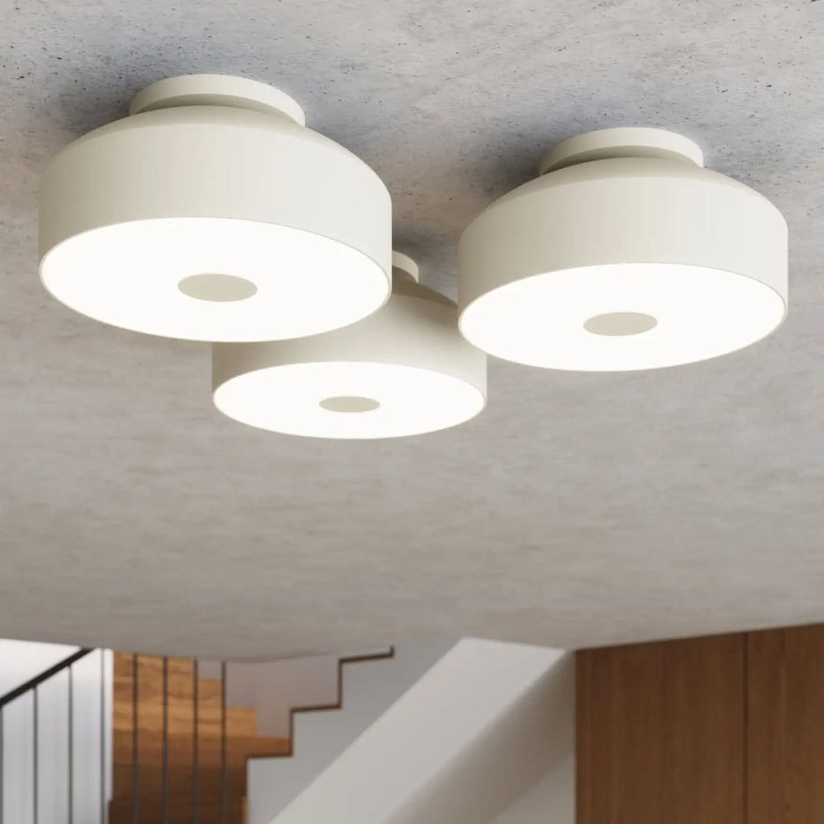 Plafonnier Beige Contemporain - Dalumea - vue 4