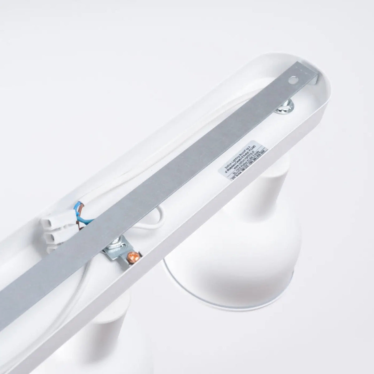 Plafonnier 3 Spots Orientables Platine Chromée Blanc - Dalumea - vue 8