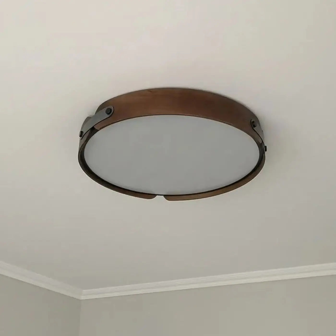 Plafonnier Rond Bois Sellerie - Dalumea - vue 3