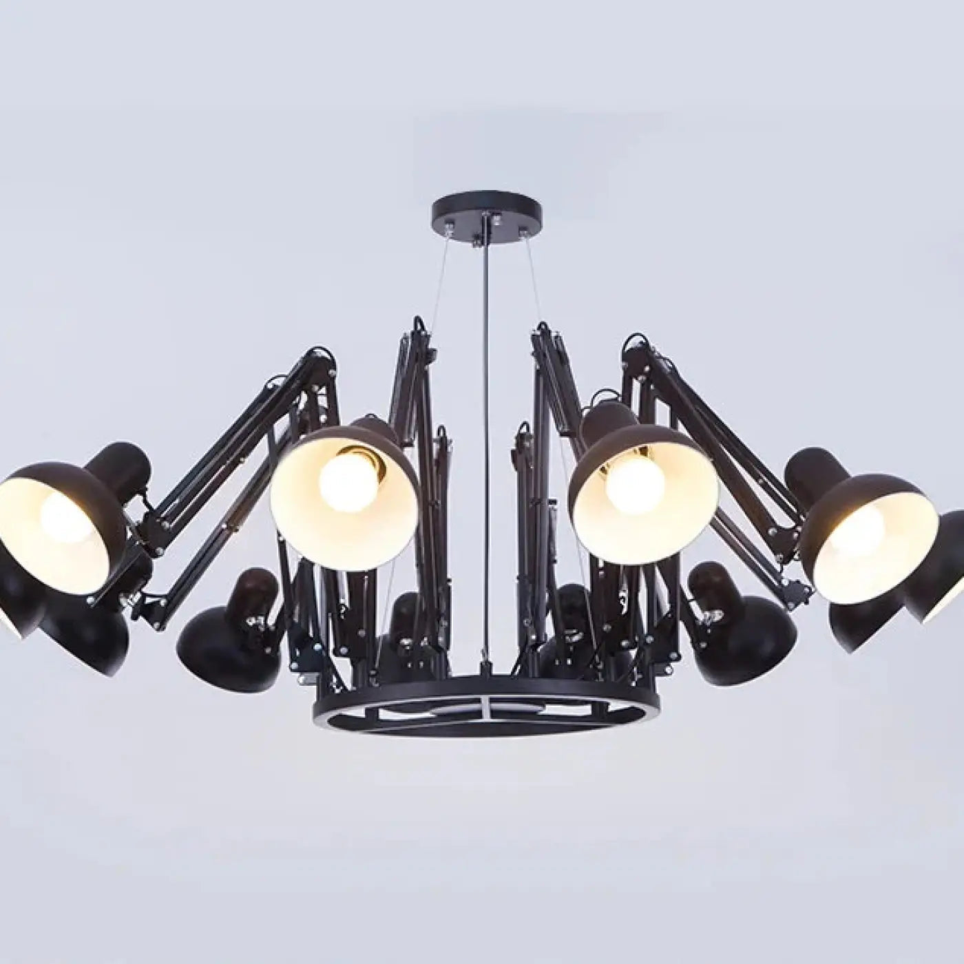 Plafonnier LED Orientable Noir Design - Dalumea - vue 3