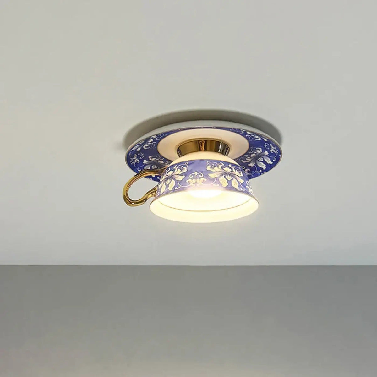Plafonnier Tasse Design Bleu - Dalumea - vue 3