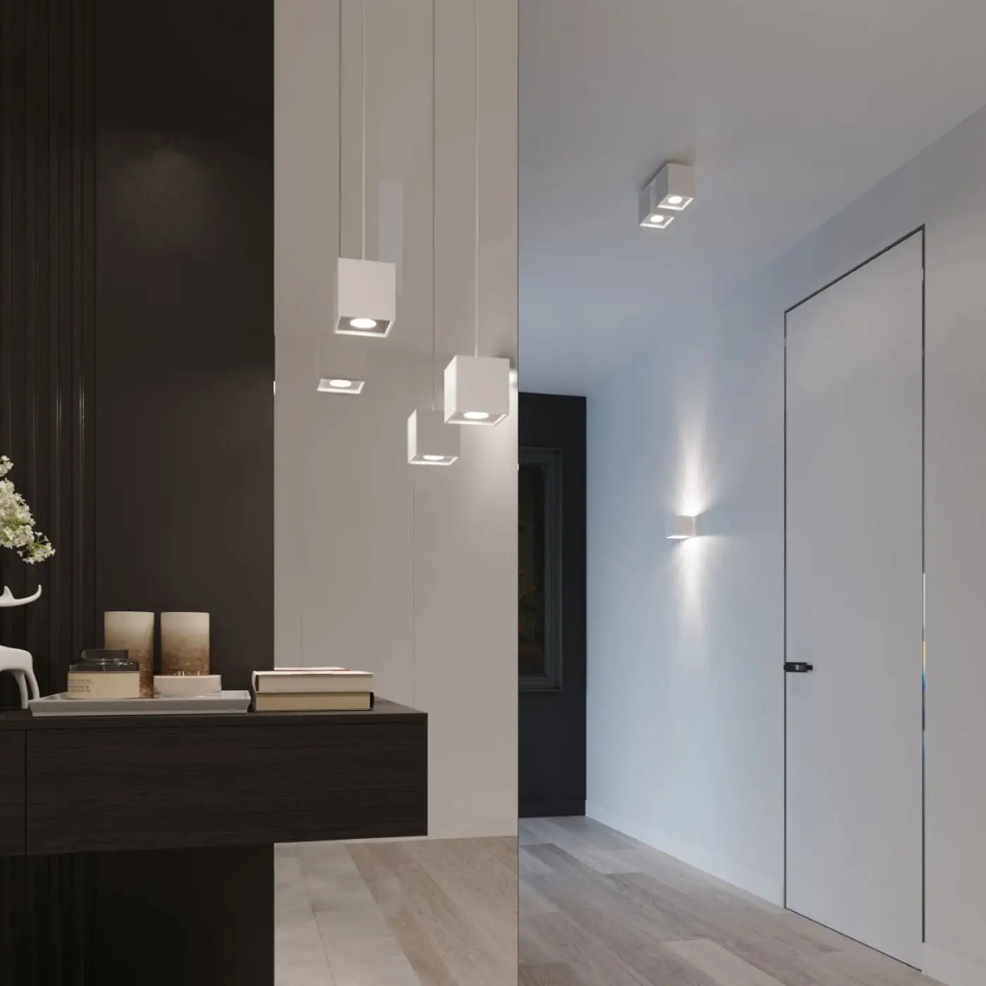 Plafonnier LED Blanc Minimaliste - Dalumea - vue 7