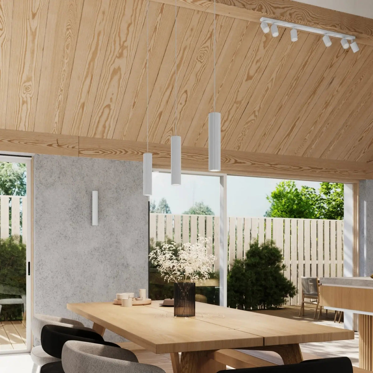 Plafonnier luminaire plafonnier blanc a six spots orientables et design - blanc - Dalumea - vue 11