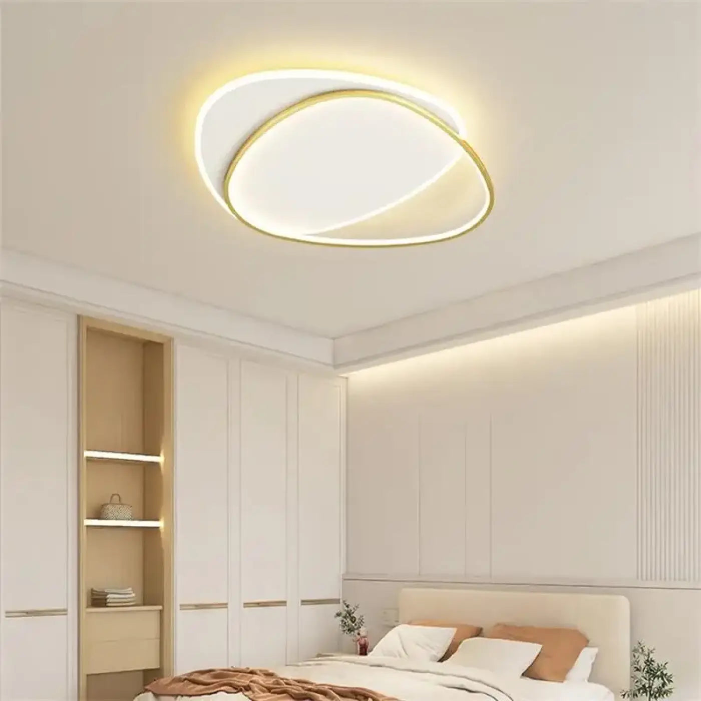 Plafonnier LED Ovale Entrelacé - Dalumea - vue 1