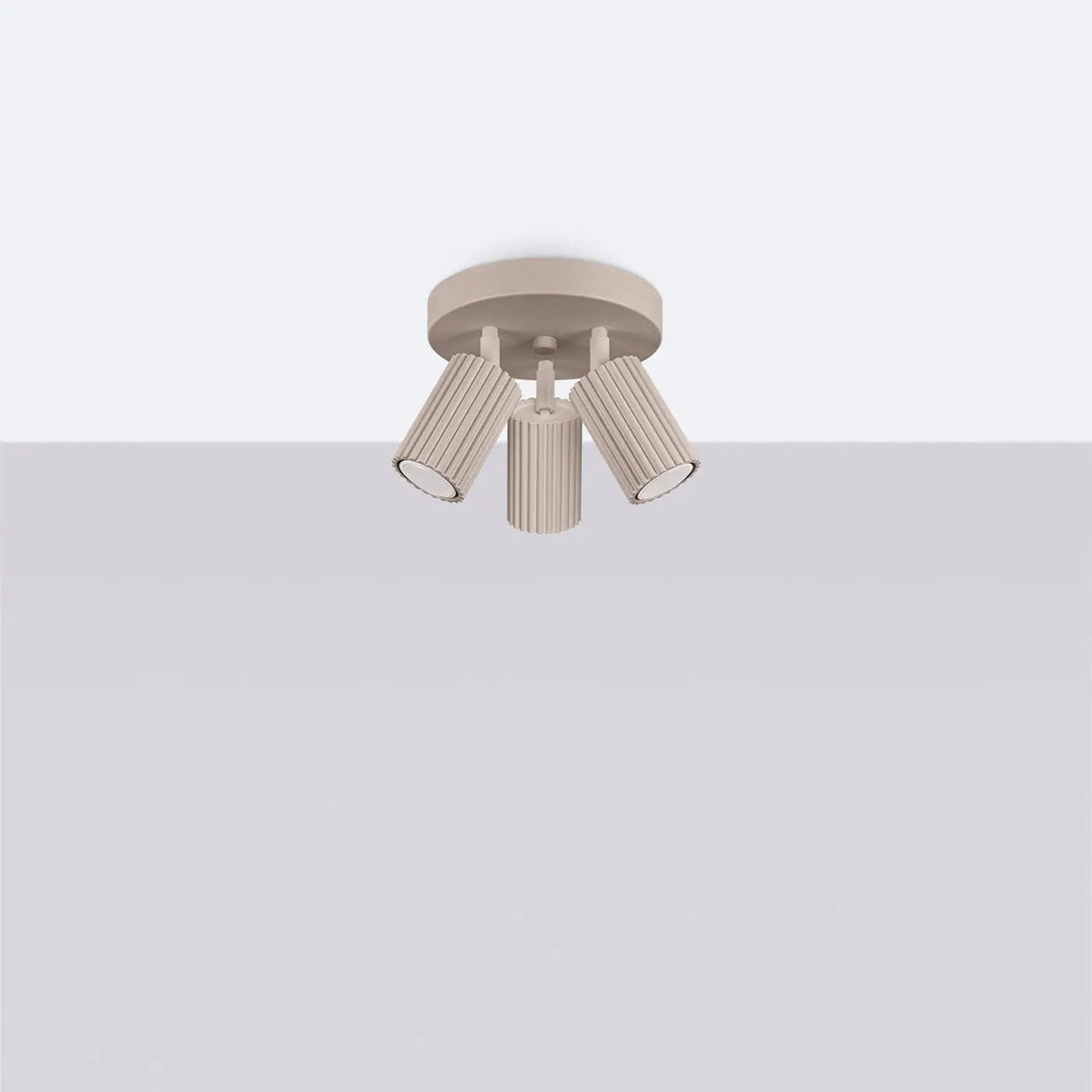 Plafonnier 3 Spots Orientables Taupe