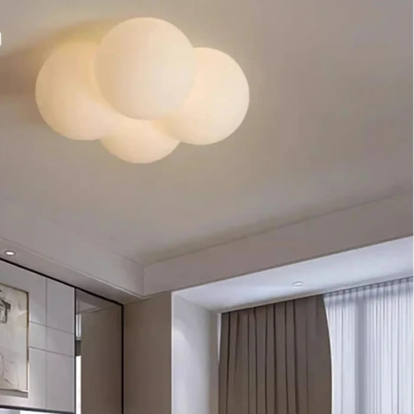 Plafonnier Nuage LED Blanc - Dalumea - vue 2