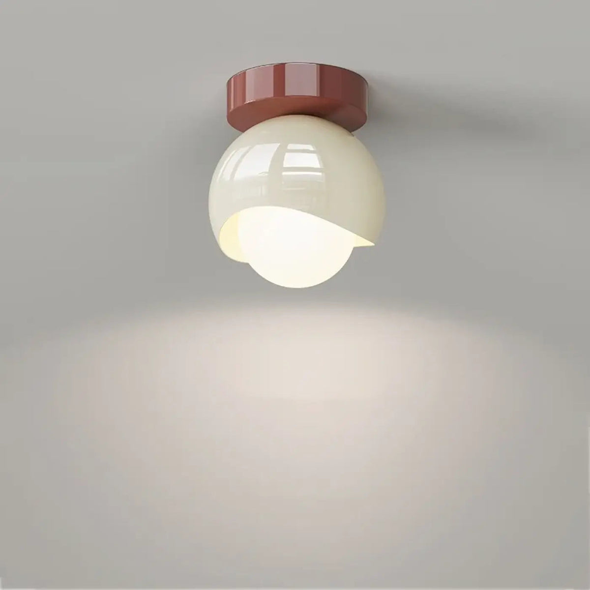 Plafonnier Verre Opalin Scandinave - Dalumea - vue 4