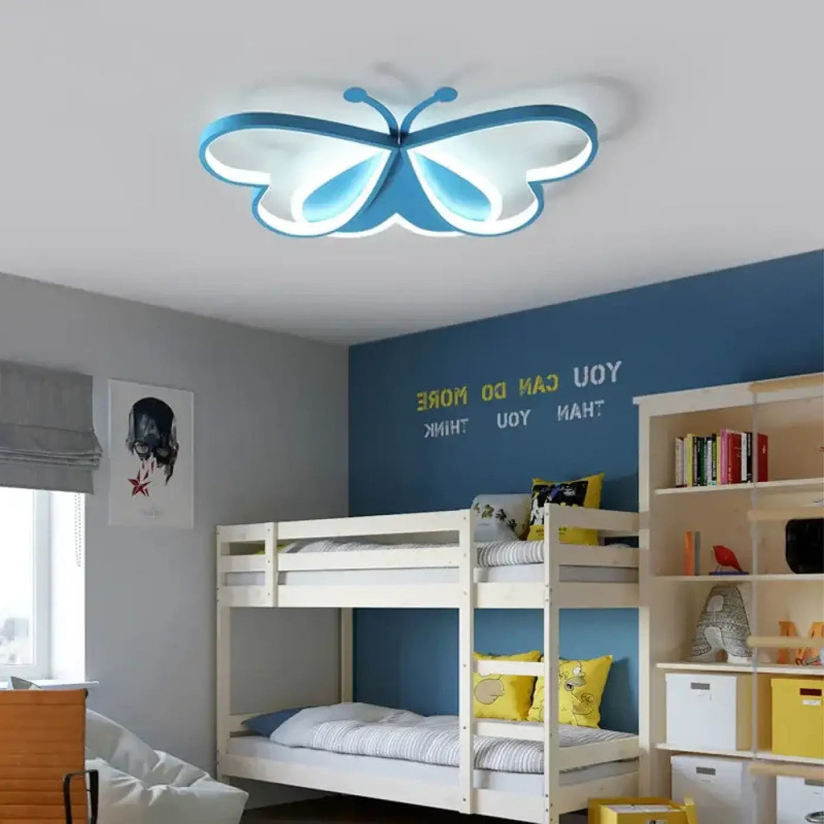 Plafonnier LED Papillon Chambre Enfant - Dalumea - vue 4