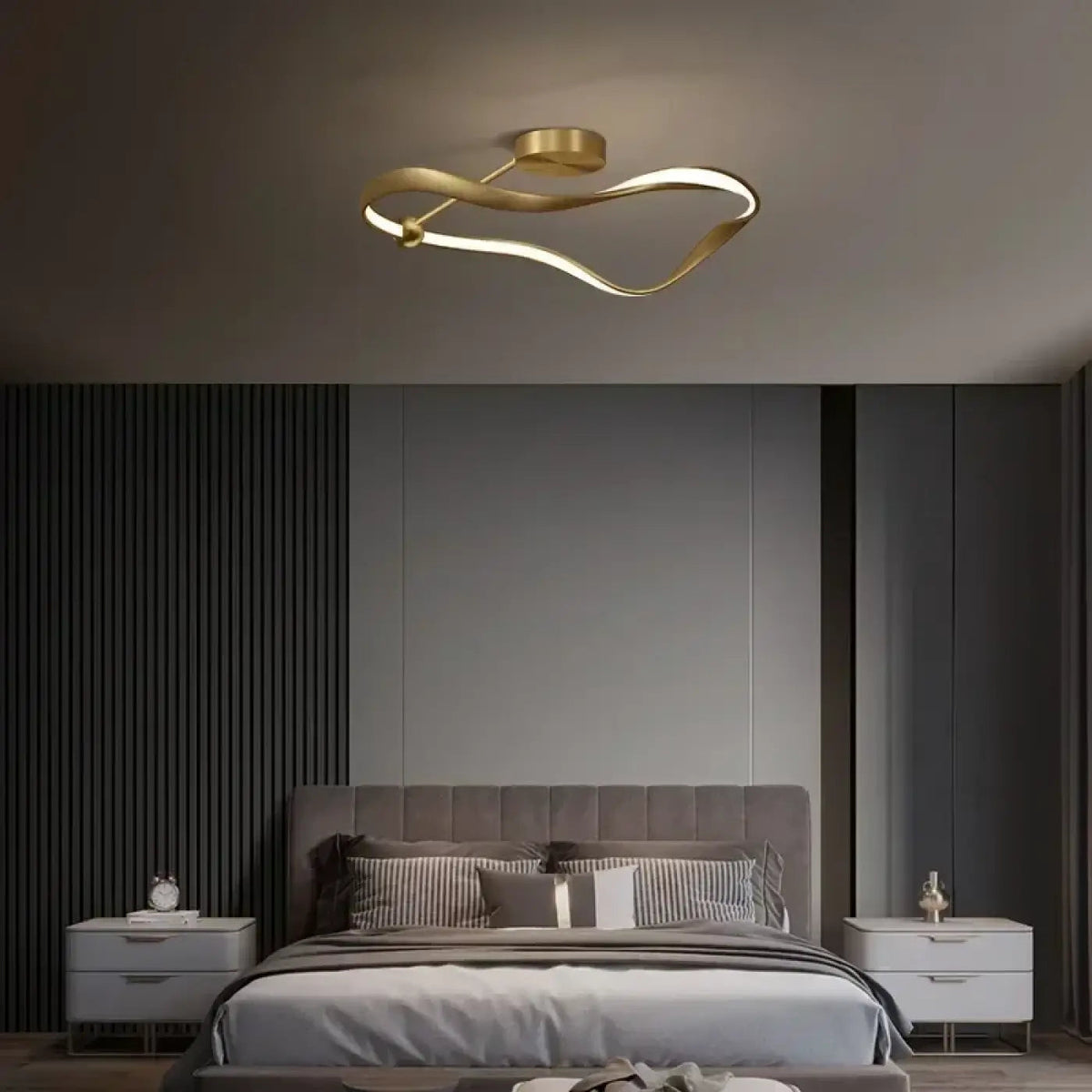 Plafonnier Doré Design Moderne - Dalumea - vue 1
