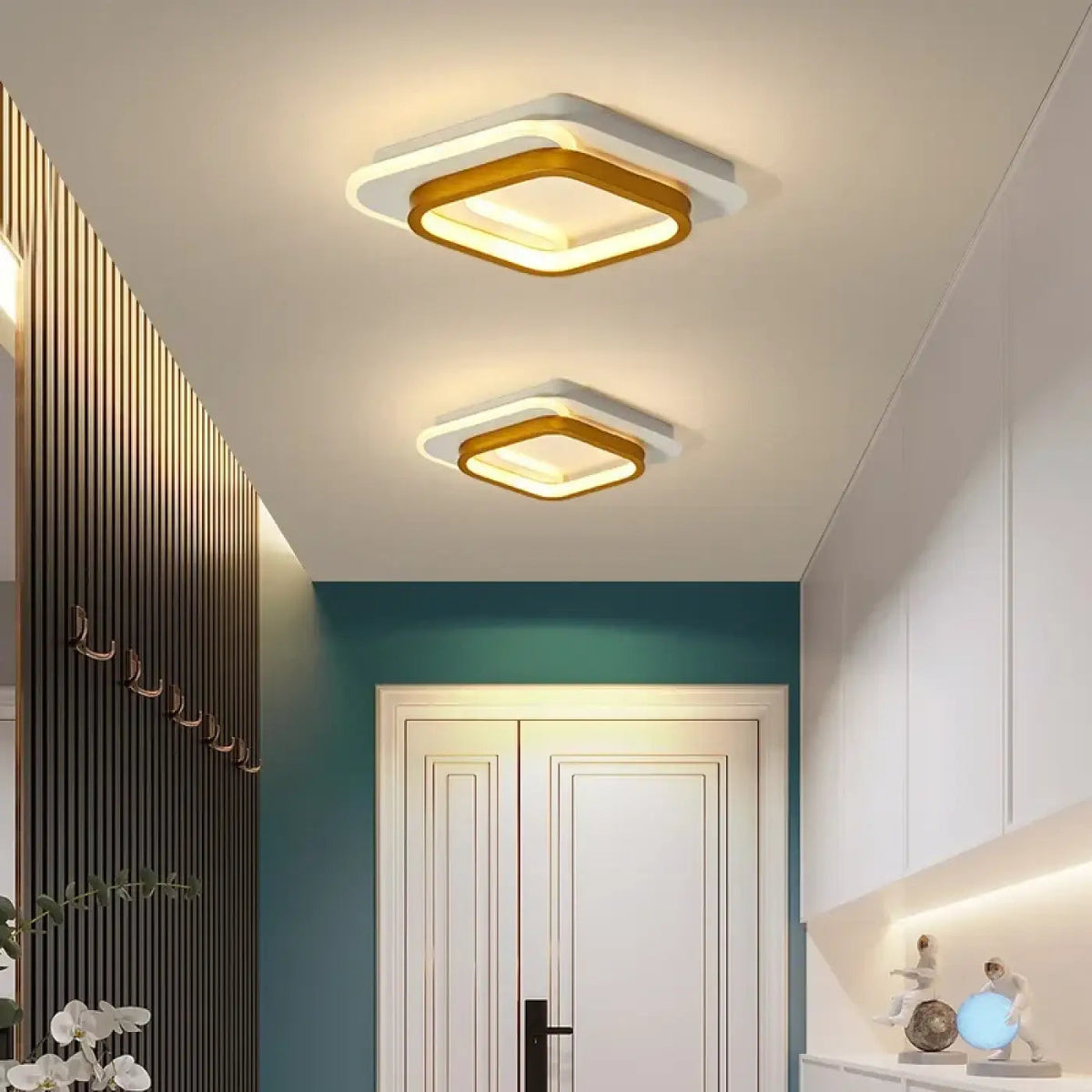 Plafonnier LED Carré Bicolore