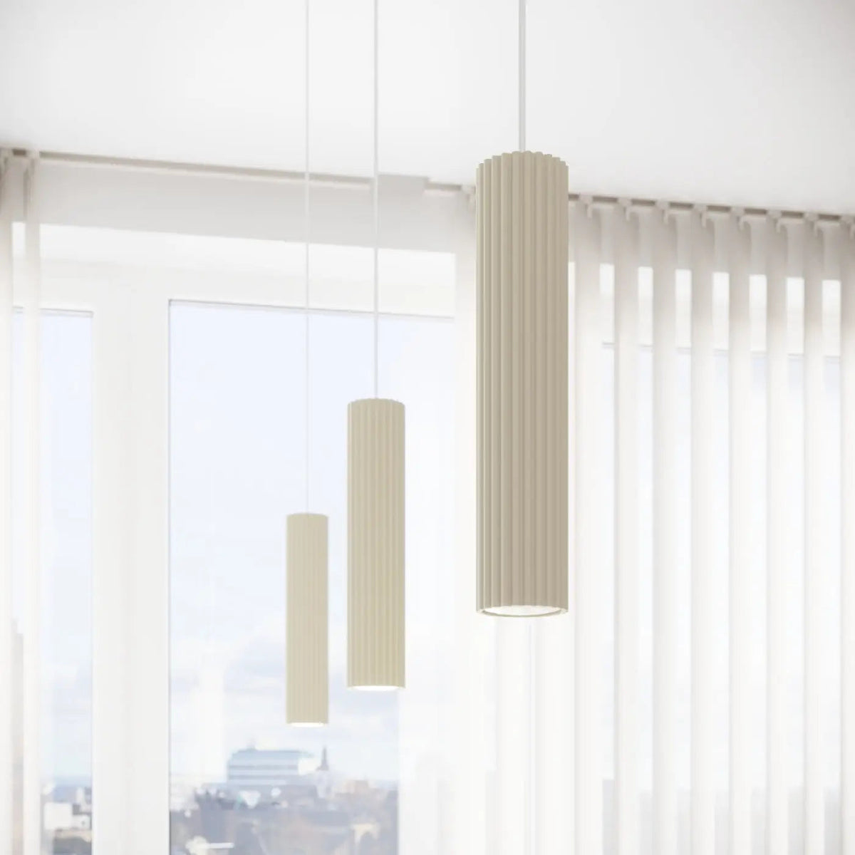 Plafonnier 6 Spots Orientables Beige - Dalumea - vue 8