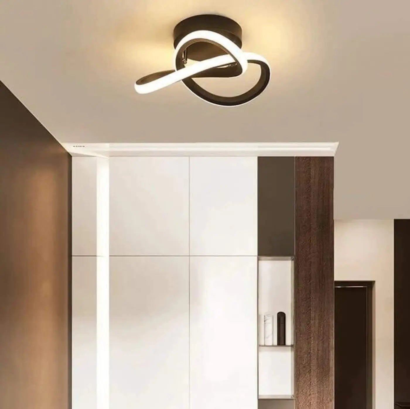 Plafonnier LED Noir Moderne - Dalumea - vue 2