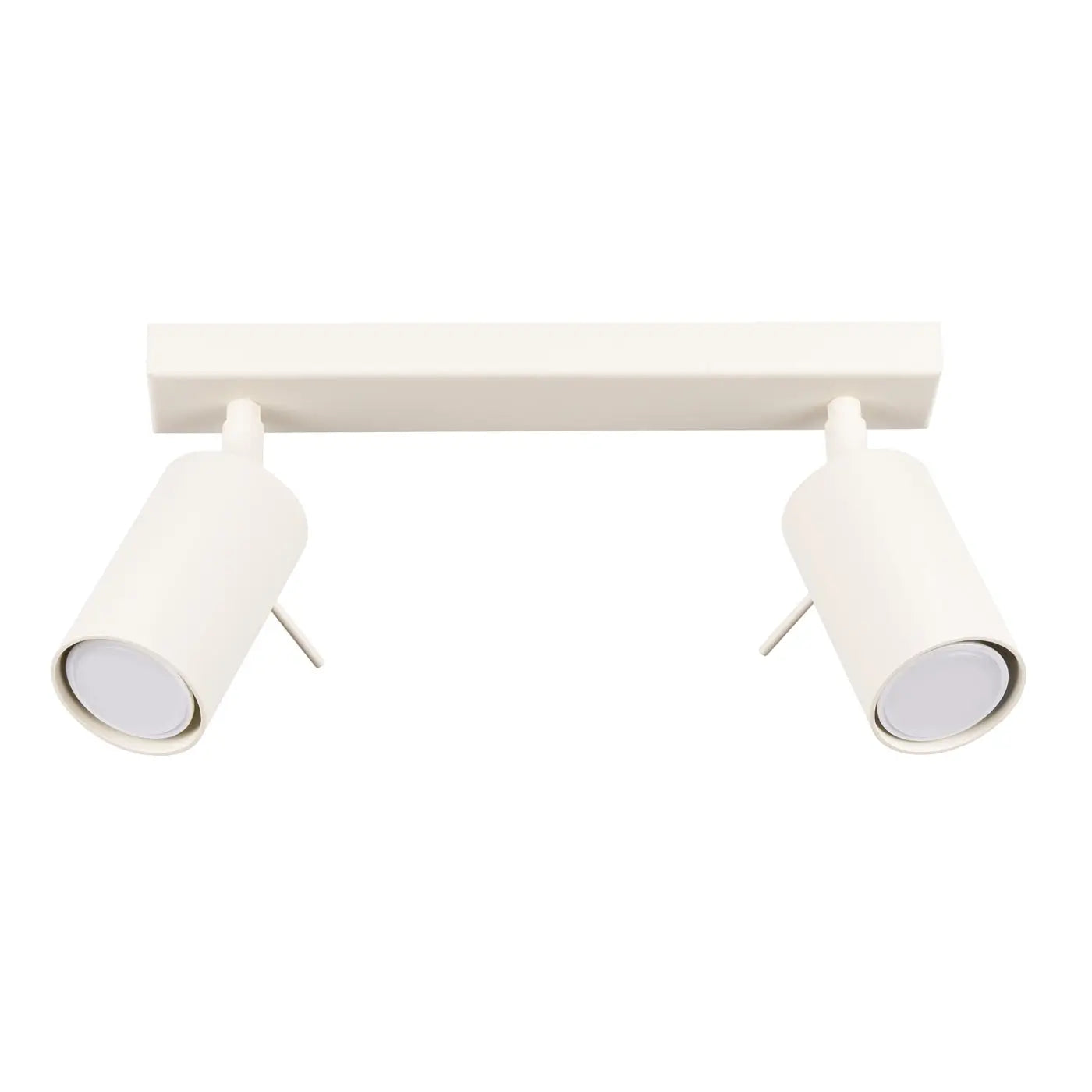 Plafonnier Rail 2 Spots Orientables Beige - Dalumea - vue 8