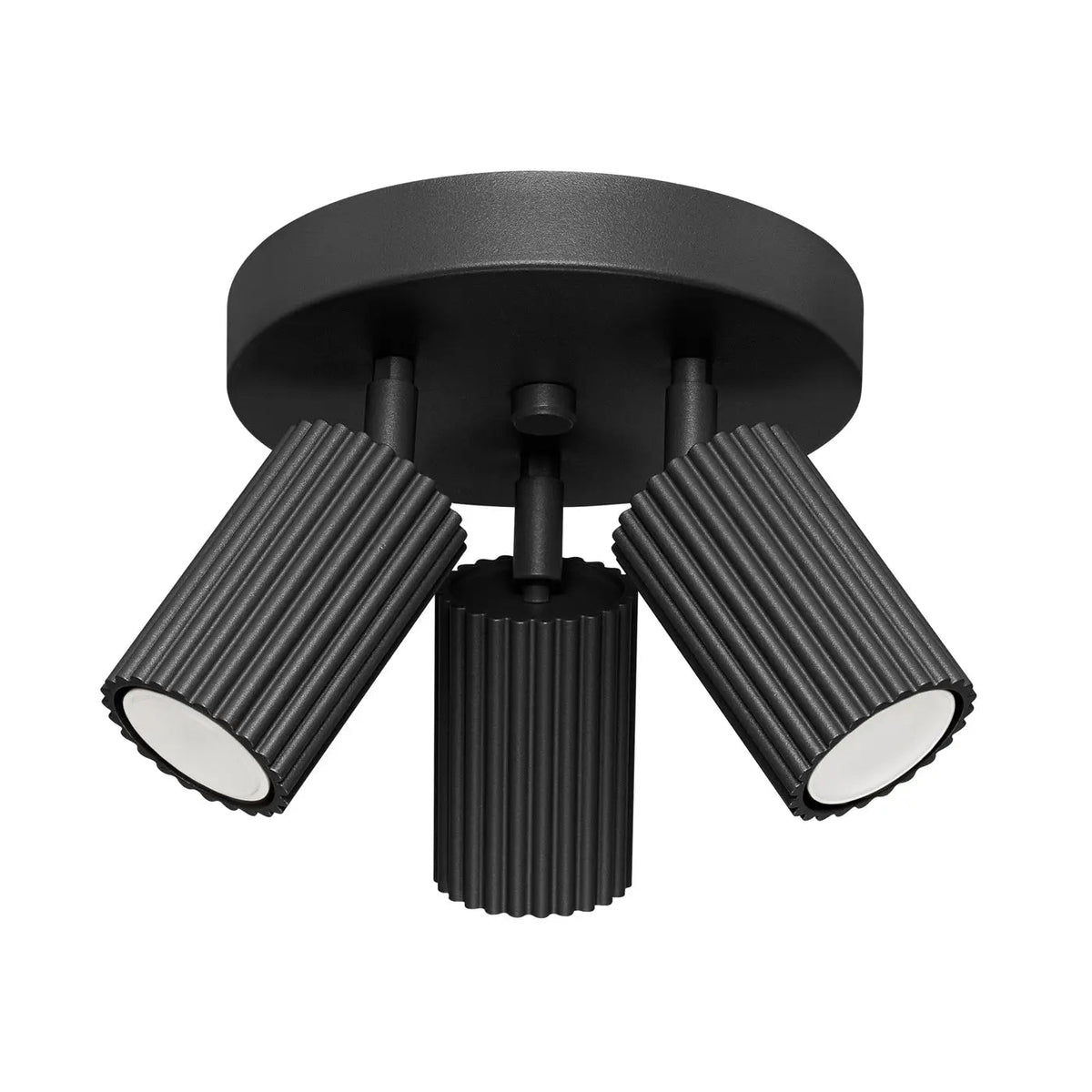 Plafonnier 3 Spots Noir Design - Dalumea - vue 8