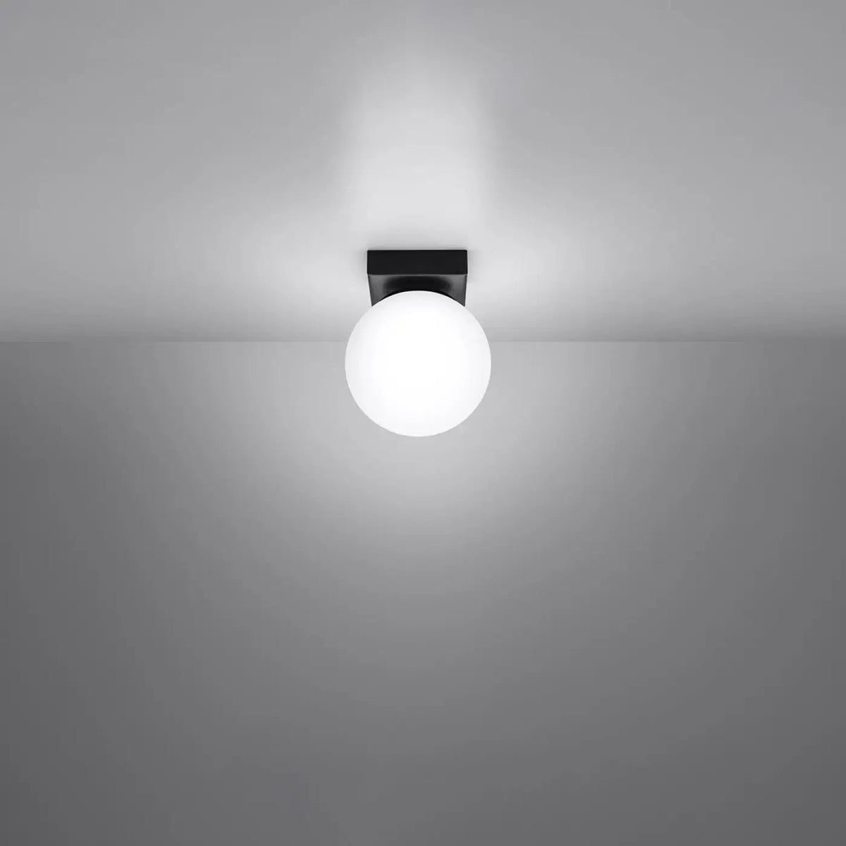 Plafonnier Globe Noir Minimaliste - Dalumea - vue 1