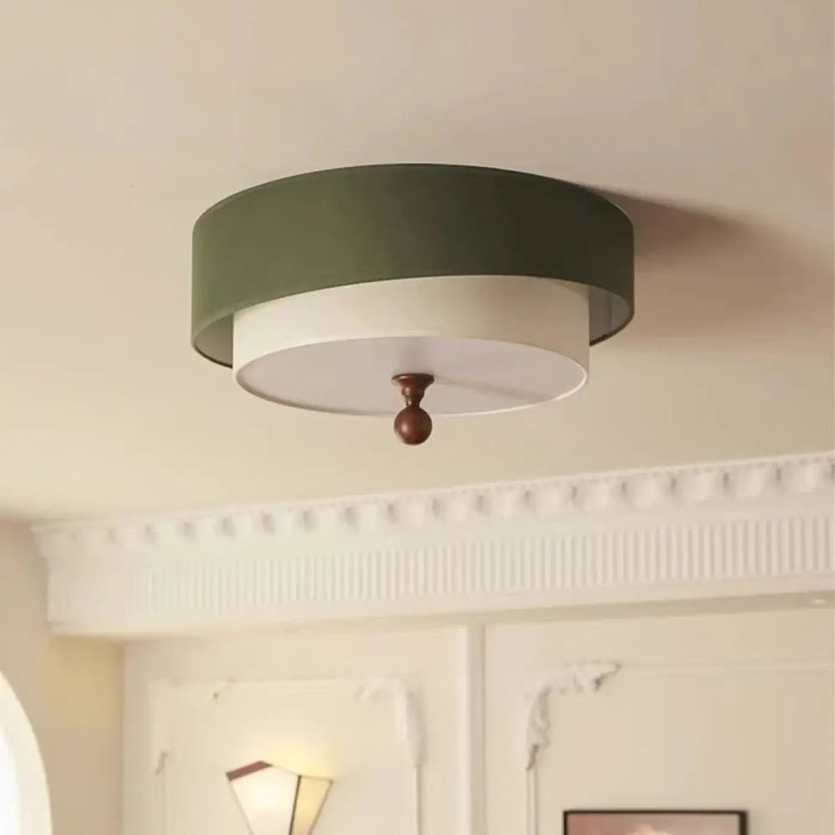 Plafonnier Circulaire Design Antique Doré - Dalumea - vue 1