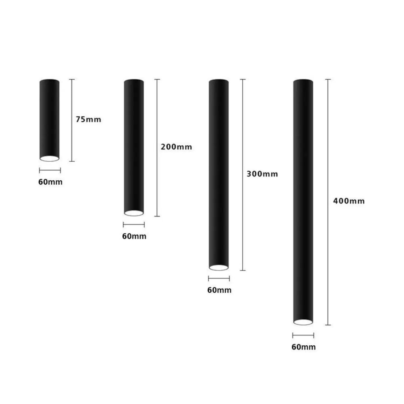 Plafonnier Tube LED Minimaliste - Dalumea - vue 5