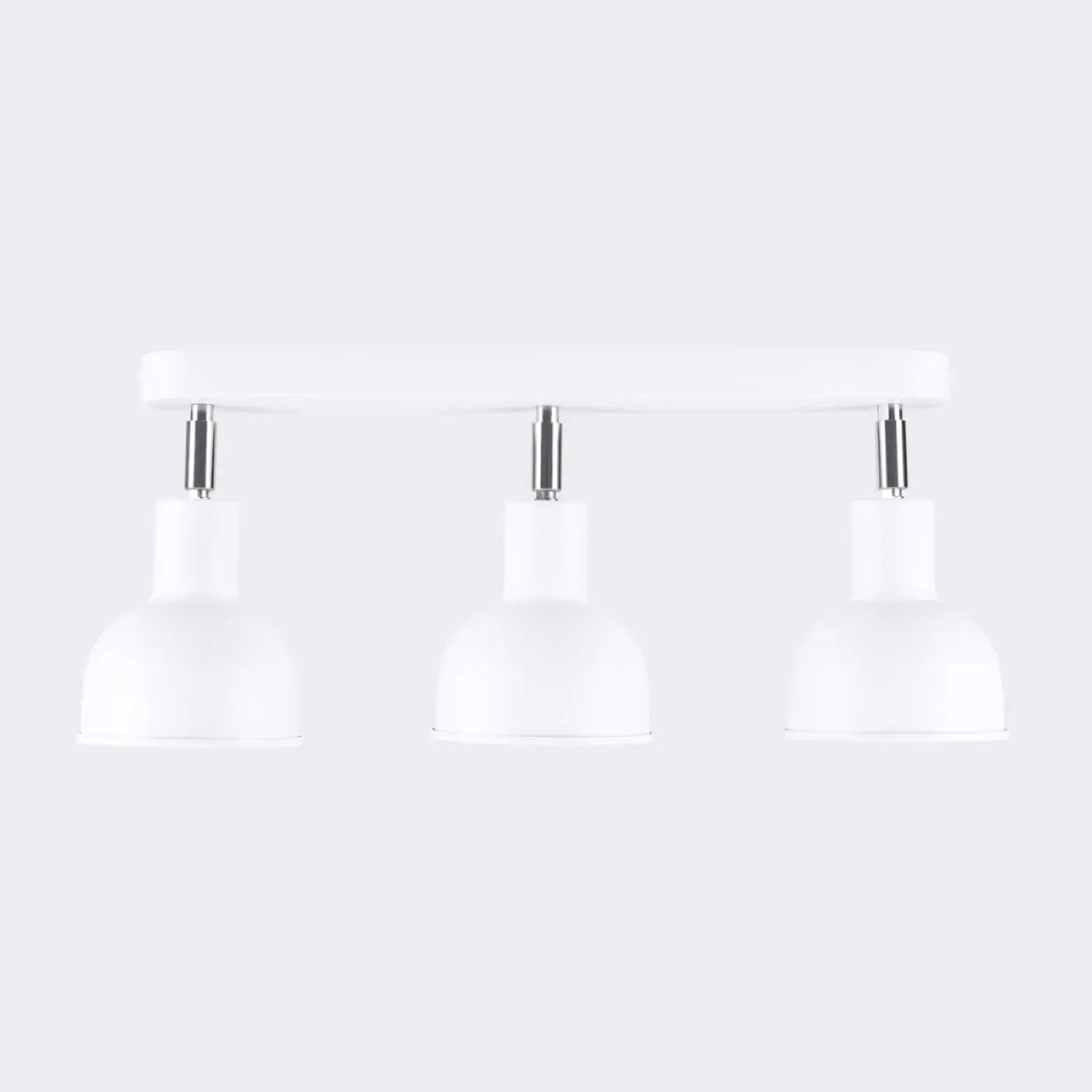 Plafonnier 3 Spots Orientables Platine Chromée Blanc - Dalumea - vue 6