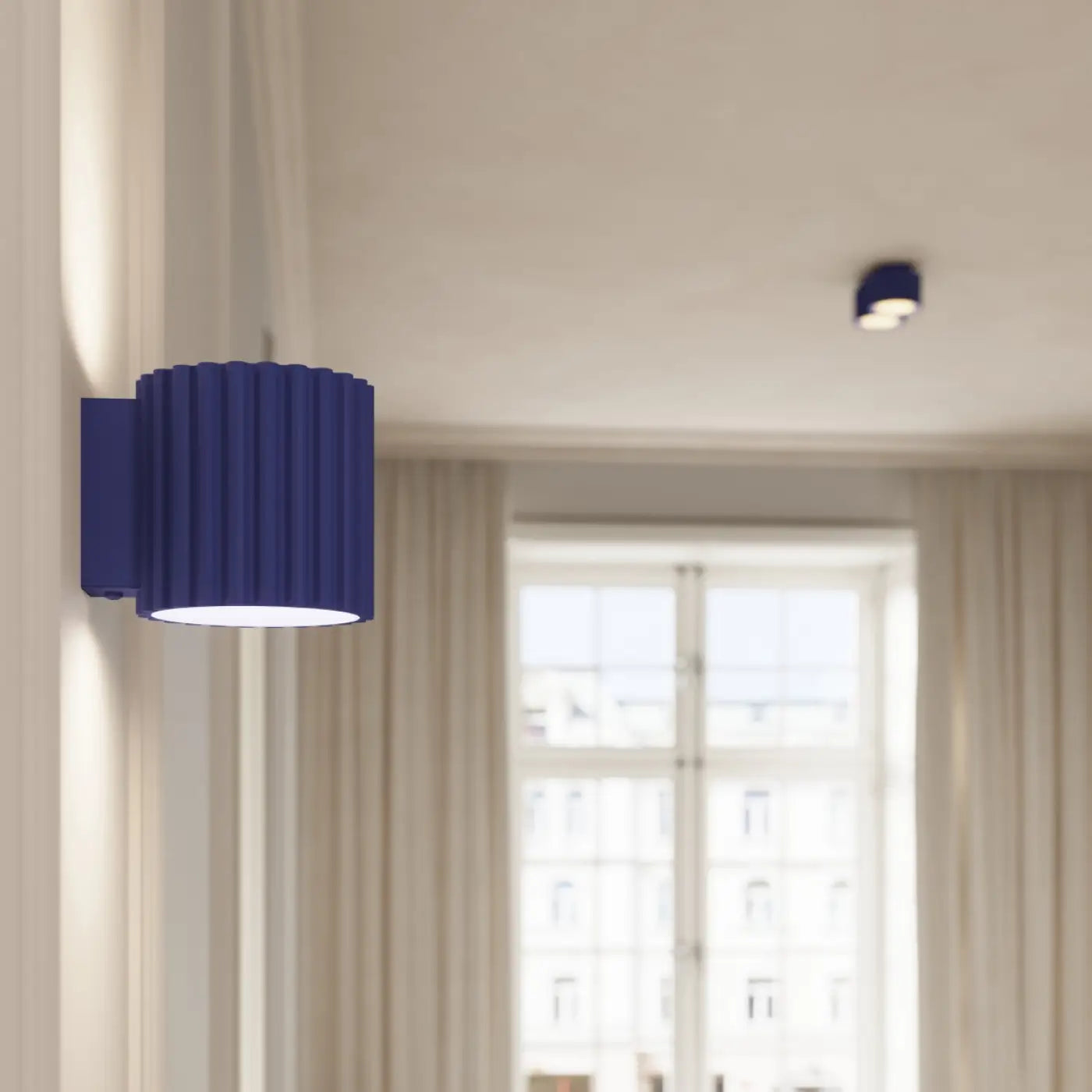 Plafonnier Double Spot Bleu Outremer - Dalumea - vue 9
