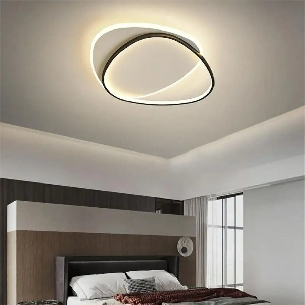 Plafonnier LED Ovale Entrelacé - Dalumea - vue 2