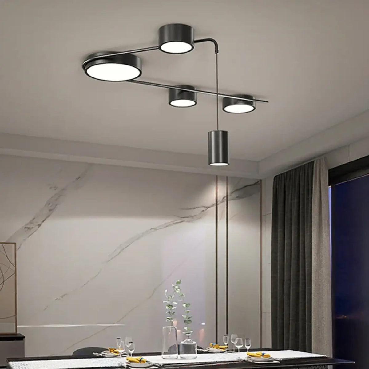 Plafonnier Spots Orientables Design - Dalumea - vue 3