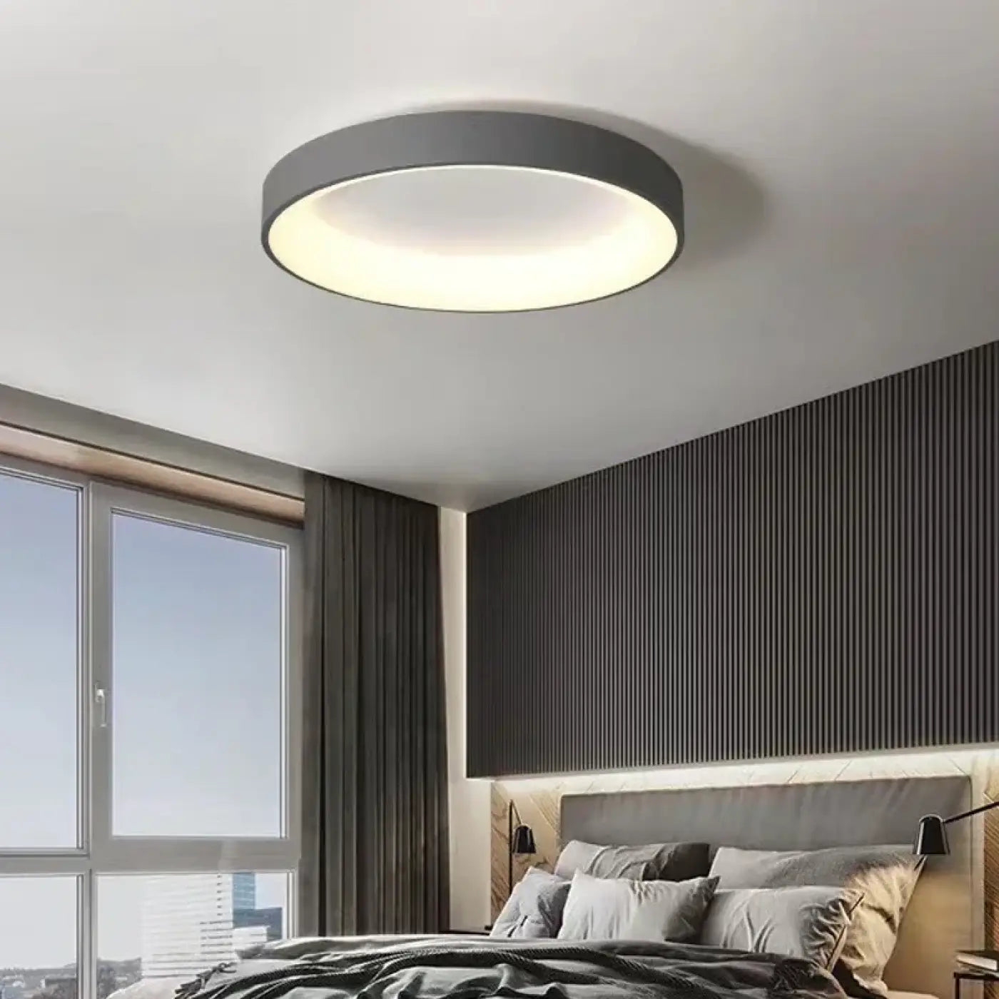 Plafonnier LED Rond Ultra Fin - Dalumea - vue 4