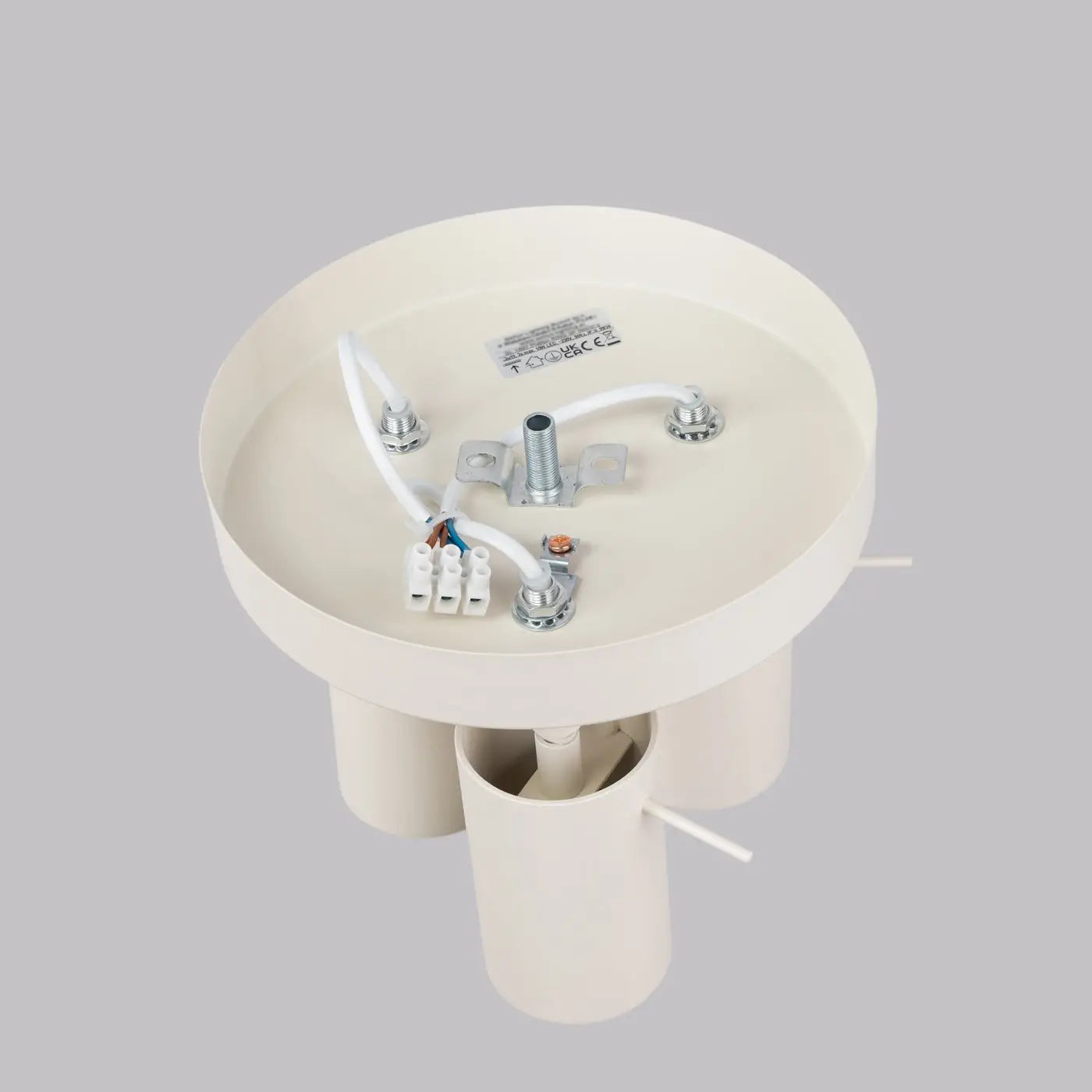 Plafonnier 3 Spots Orientables Plateau Beige - Dalumea - vue 5