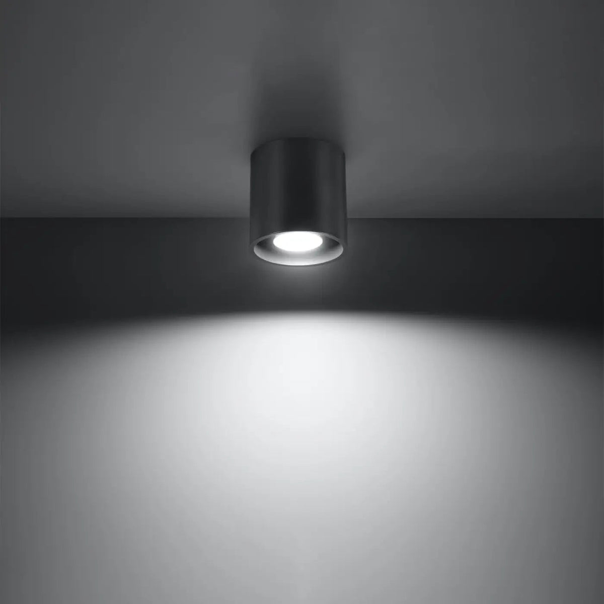 Plafonnier LED Anthracite Cylindre