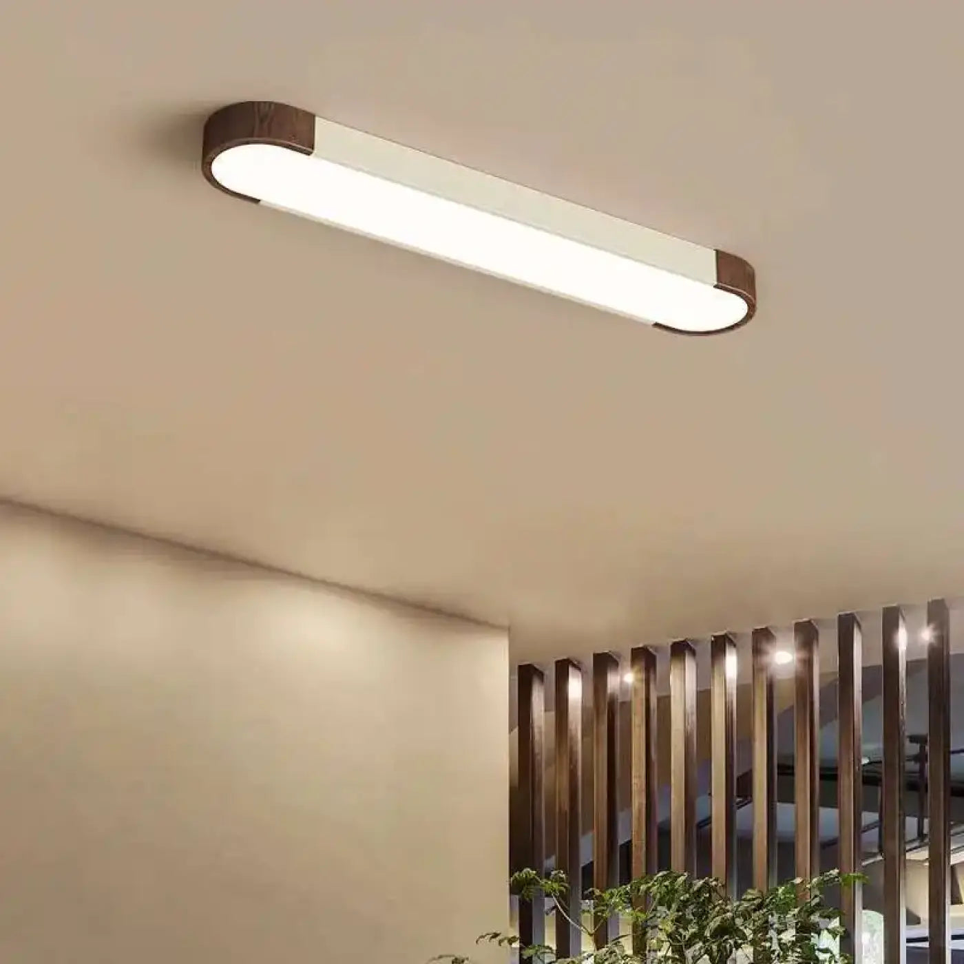 Plafonnier LED Bois Minimaliste - Dalumea - vue 4