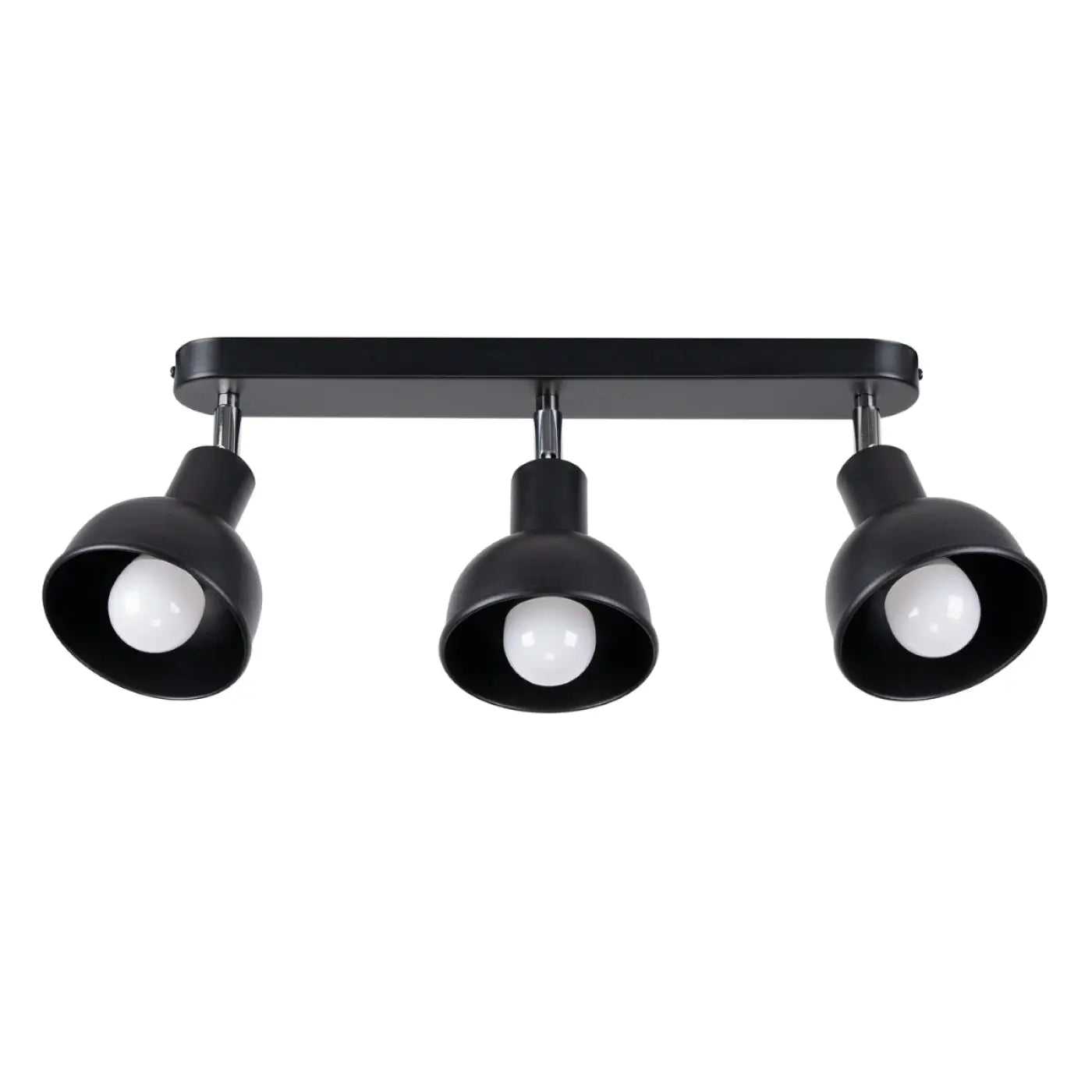 Plafonnier Noir 3 Spots Orientables - Dalumea - vue 4