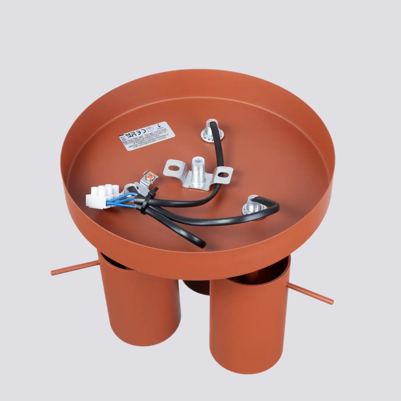 Plafonnier 3 Spots Orientables Rouge Ocre - Dalumea - vue 5