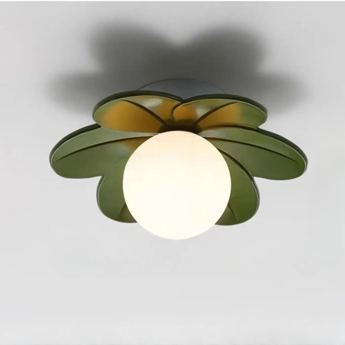 Plafonnier Floral Verre Blanc - Dalumea - vue 5
