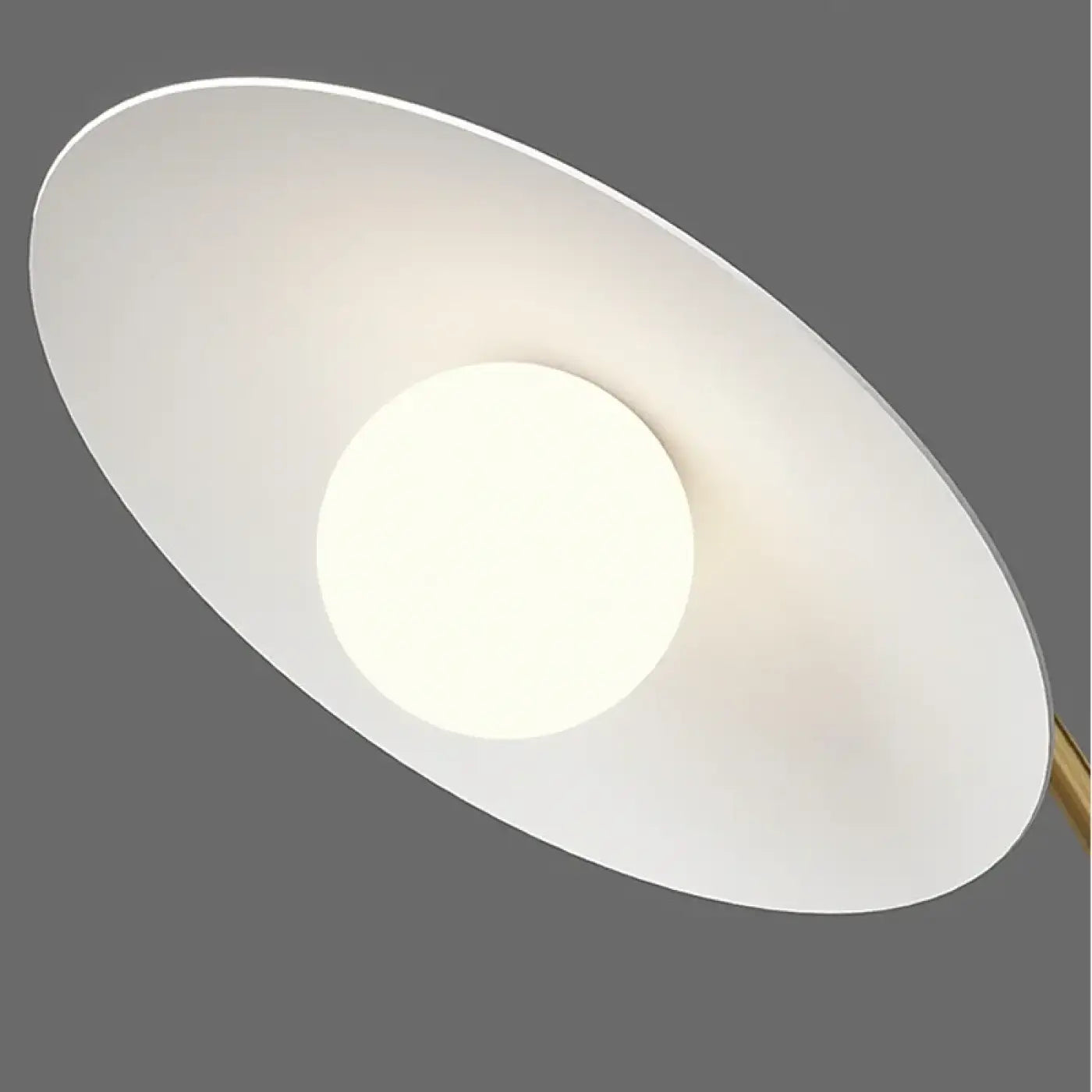 Plafonnier LED Art Déco Blanc Bras Dorés Pivotant - Dalumea - vue 5