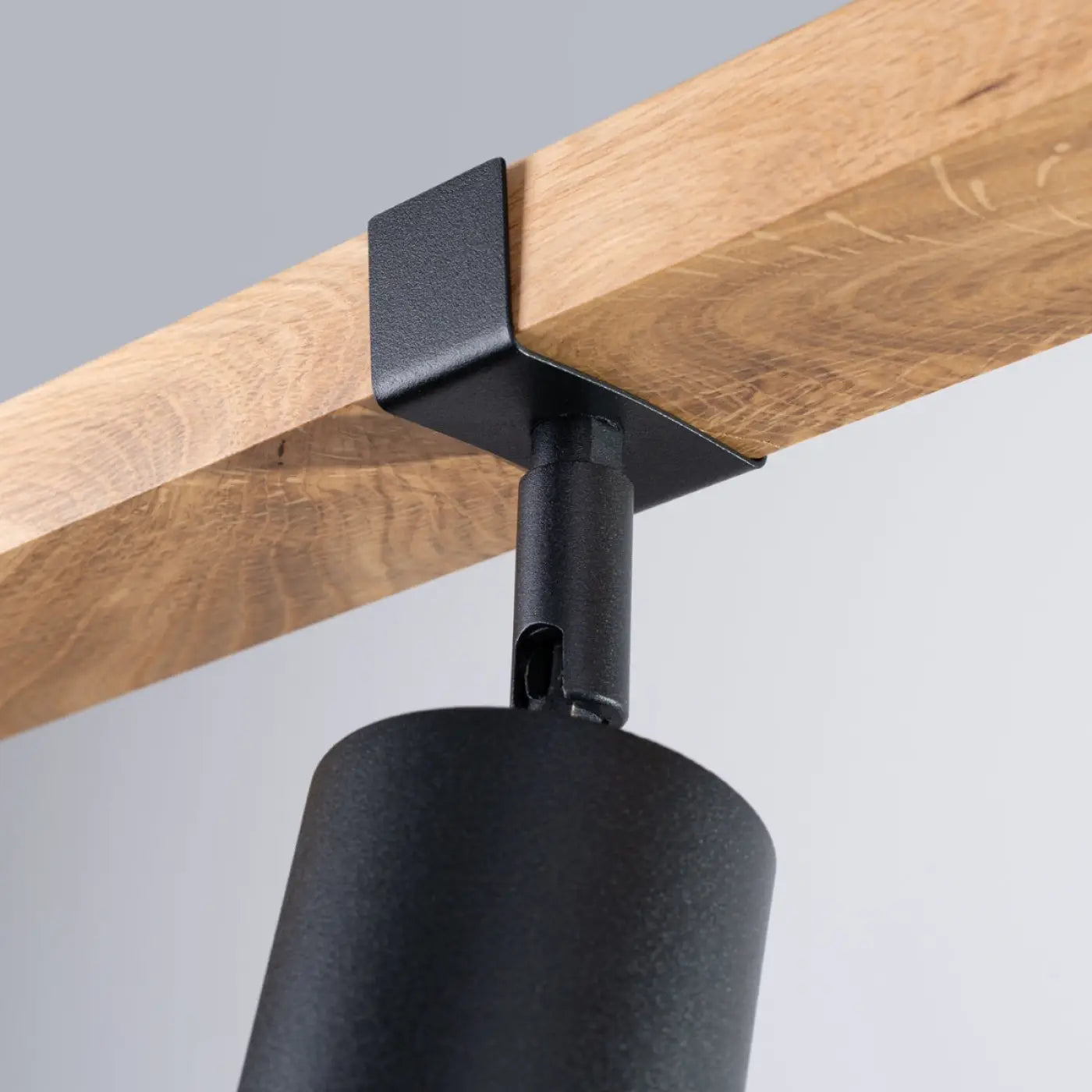 Plafonnier 3 Spots Orientables Noir Bois - Dalumea - vue 6