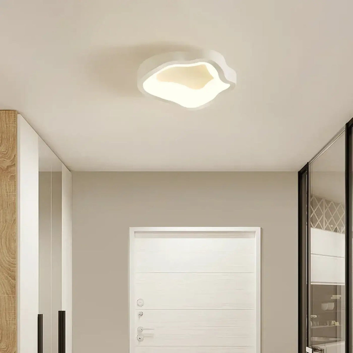 Plafonnier Bois LED Moderne - Dalumea - vue 4