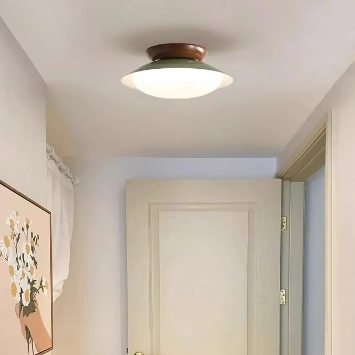Plafonnier suspension luminaire moderne design epure en metal - Dalumea - vue 12