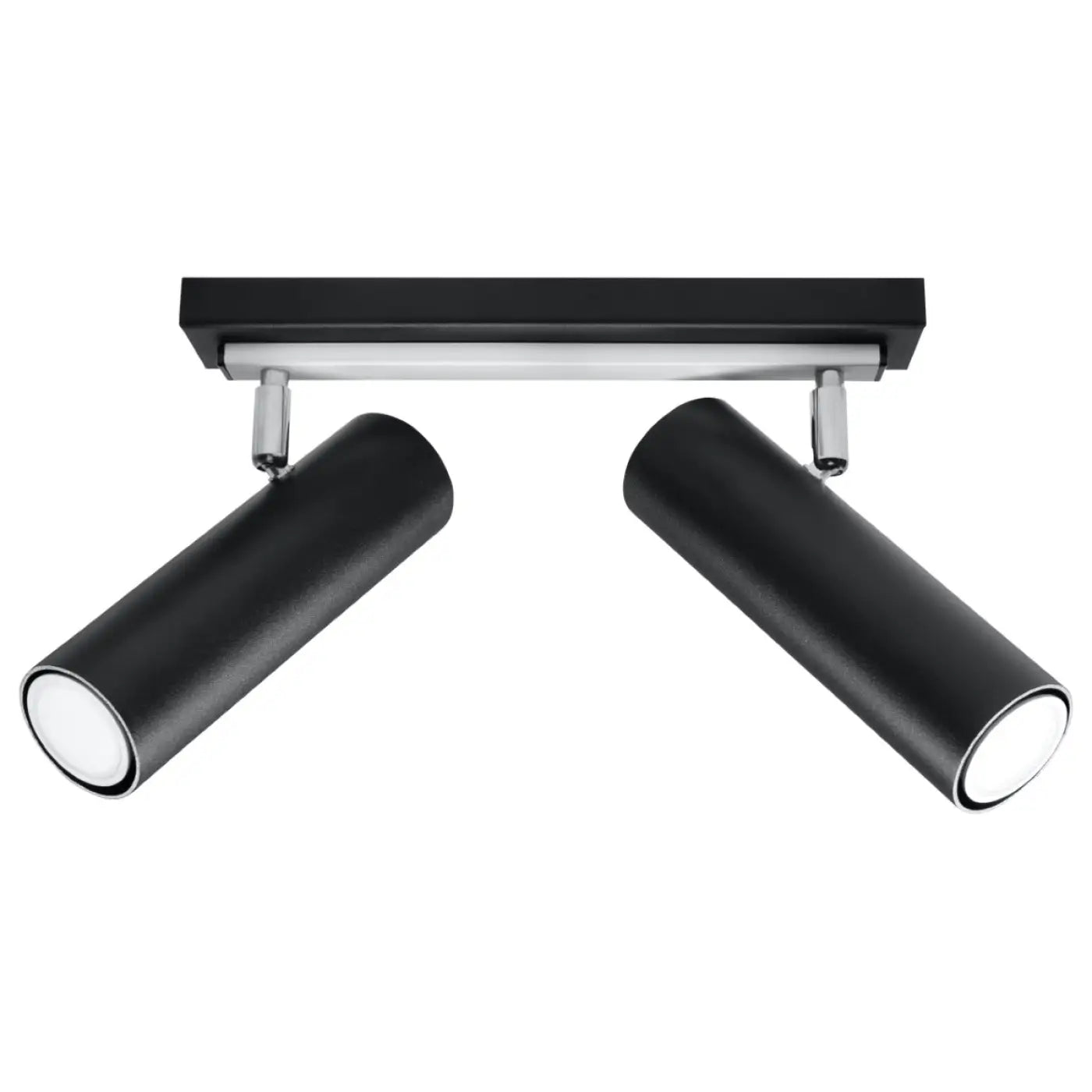 Plafonnier 2 Spots Orientables Noir - Dalumea - vue 3