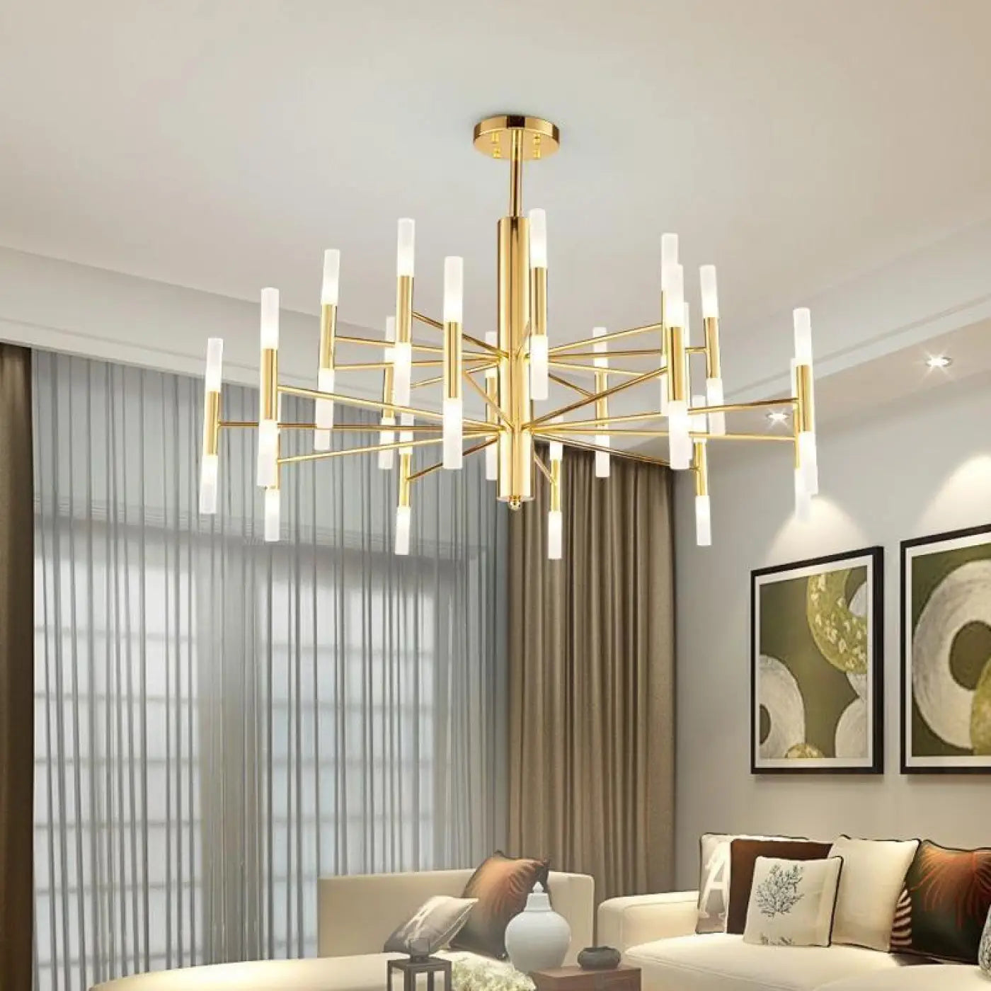 Grand Plafonnier LED Design - Dalumea - vue 4