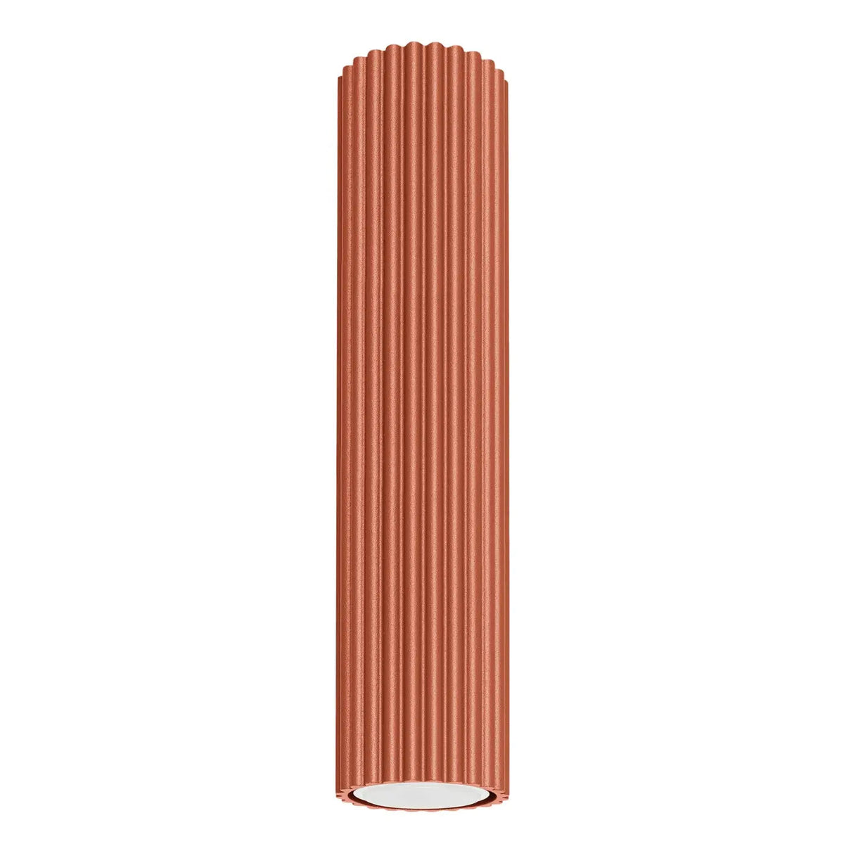 Plafonnier Cylindrique LED Rouge Ocre - Dalumea - vue 7