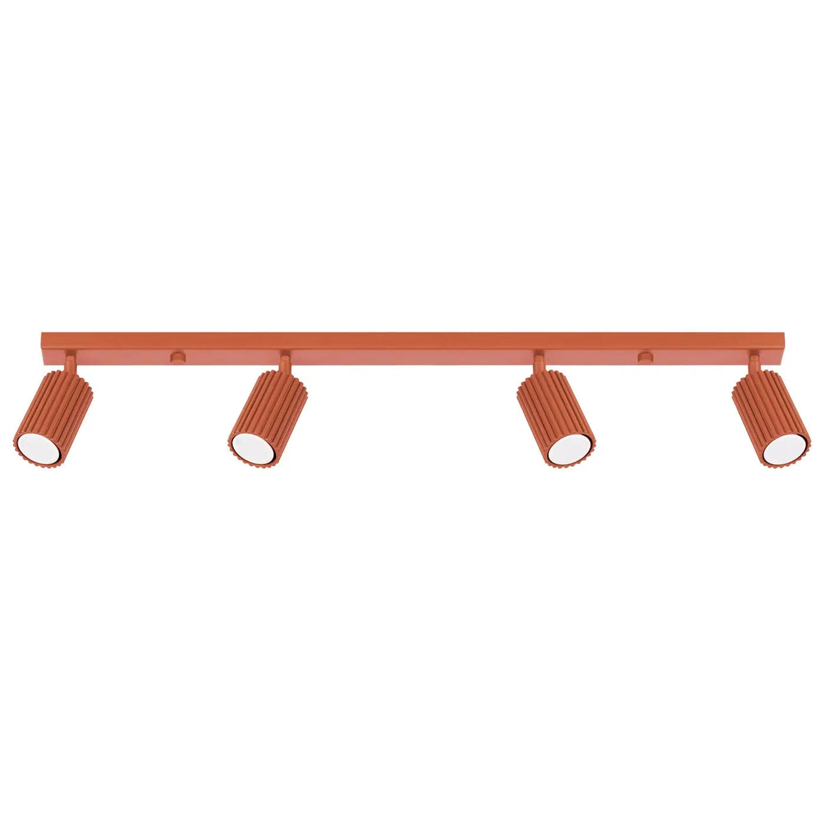 Plafonnier luminaire plafonnier rouge ocre avec spots orientables - cuivre - Dalumea - vue 1