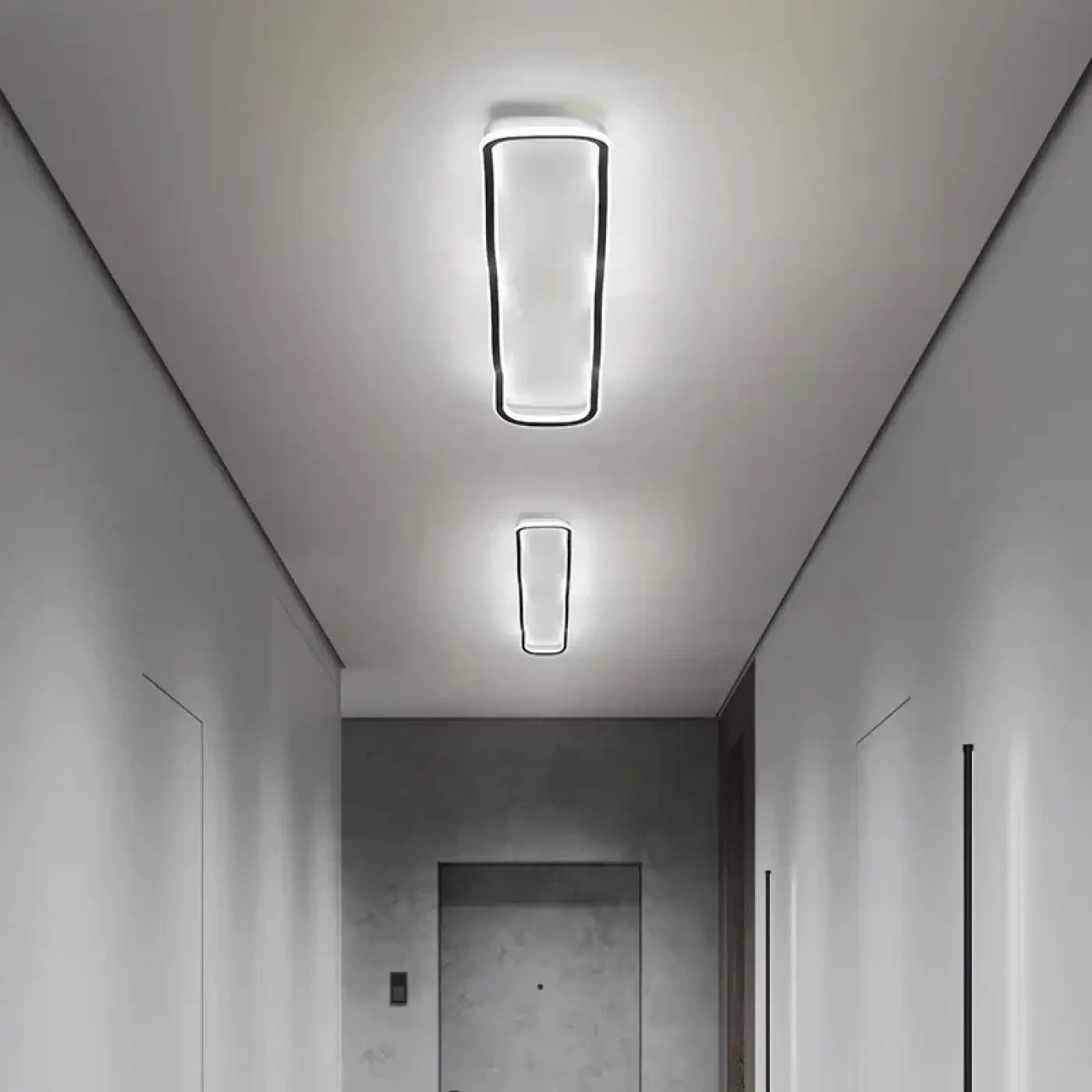 Plafonnier LED Ondulé Noir Design - Dalumea - vue 2