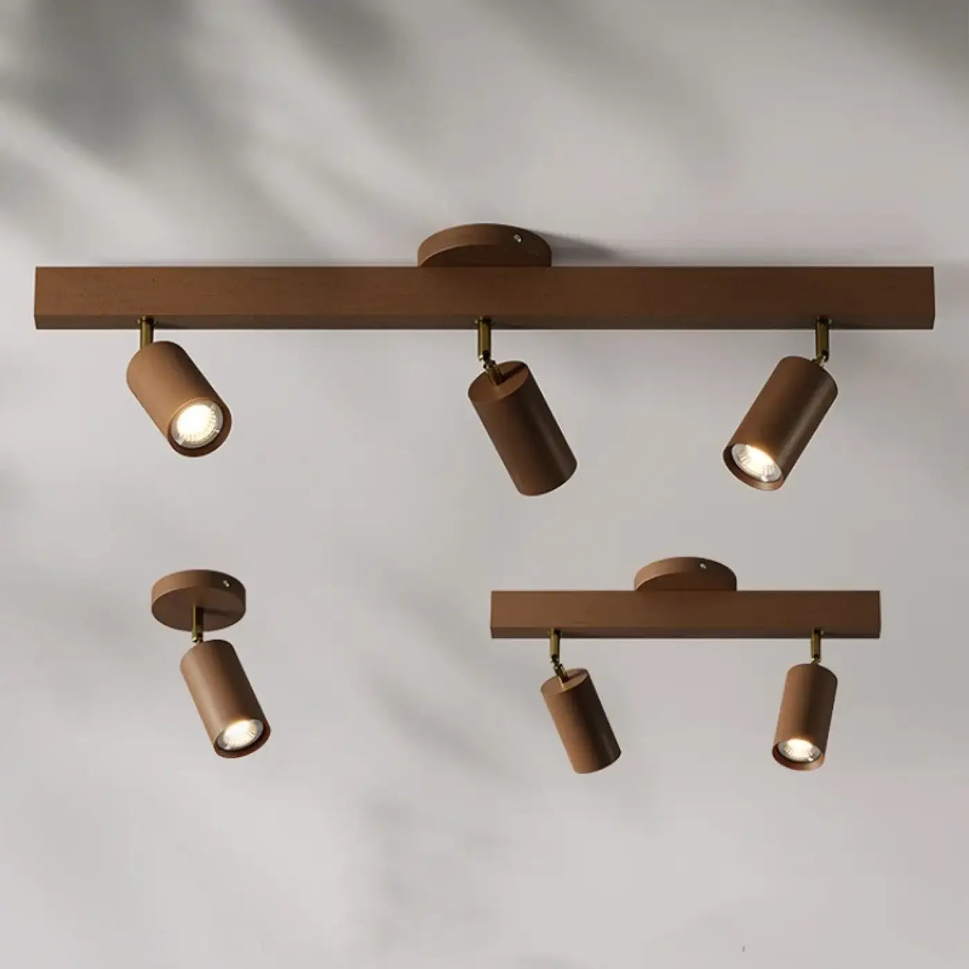 Plafonnier Spots Orientables Bois Scandinave - Dalumea - vue 1